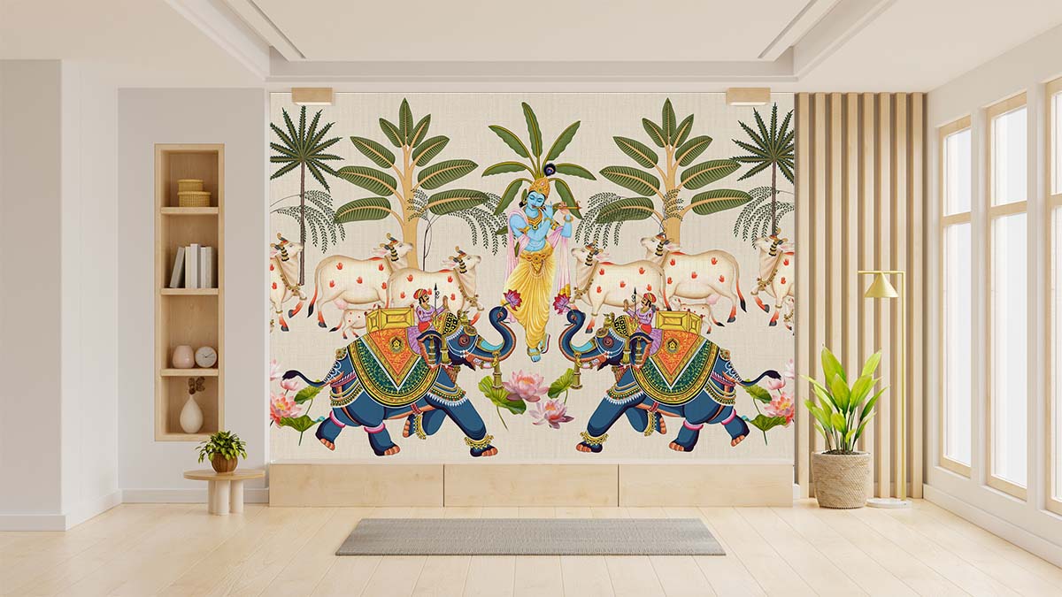 Gopi, Radha, Krishna Wallpaper for Wall