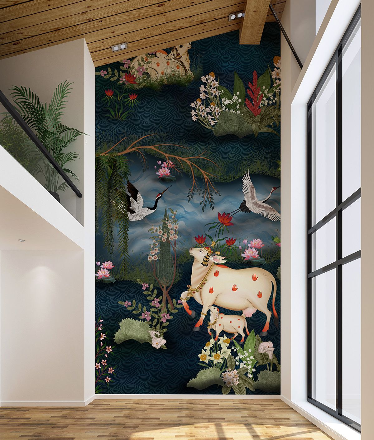 Purple Abstract Tree Wallpaper for Wall